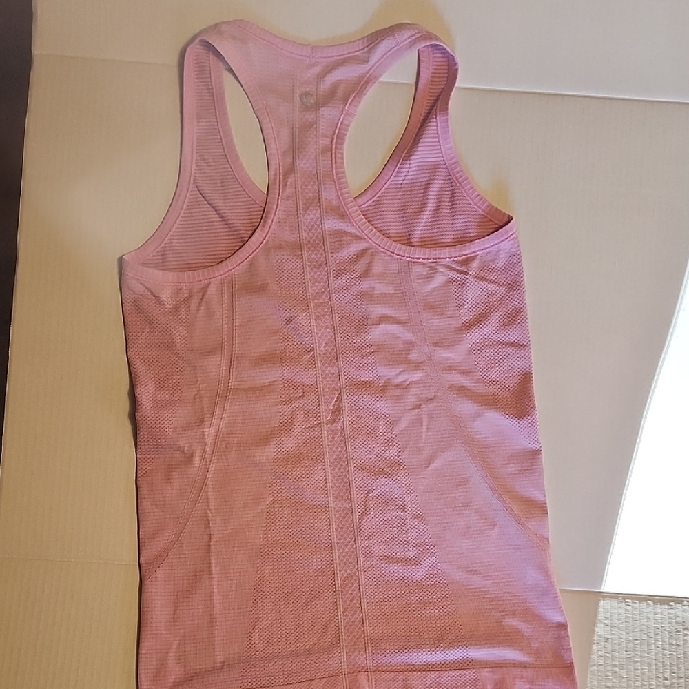 2 Lululemon Racerback Tank Tops Pink/Blue - Picture 5 of 9